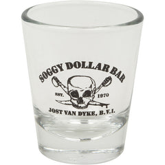 Black Skull 1.75 oz. Shot Glass - Soggy Dollar Soggy Dollar Bar