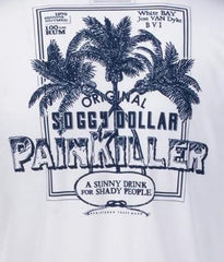 Distressed Painkiller Short Sleeve T-Shirt - Soggy Dollar SMALL / White Comfort Colors