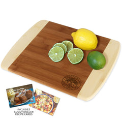 Triple Palm Stamp Cutting Board (Two Famous Soggy Dollar Recipes Included!) - Soggy Dollar Totally Bamboo