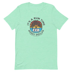 It's A Rum Ting Tee - Soggy Dollar Heather Mint / S Soggy Dollar