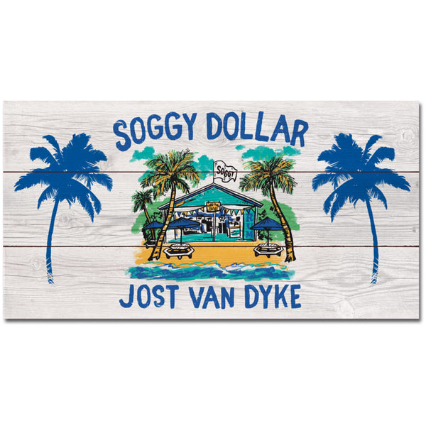 Cartoon 2.0 Wood Plank Sign