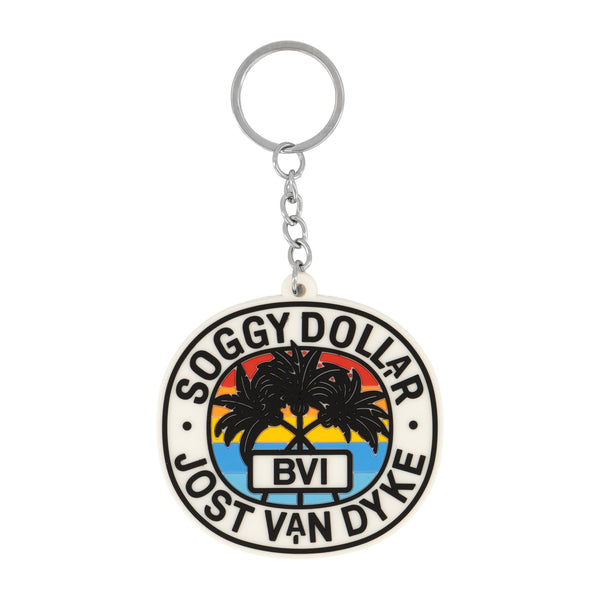 Emboss Sunset Rubber Keychain