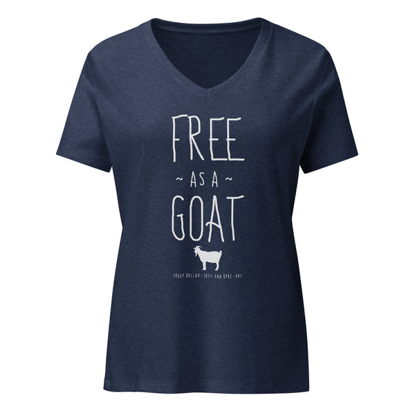 FREE as a GOAT Women’s Relaxed V-neck Tee