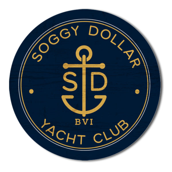 Soggy Dollar Yacht Club Circle Magnet