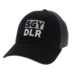 The Block Patch Trucker Hat - Soggy Dollar Black Legacy
