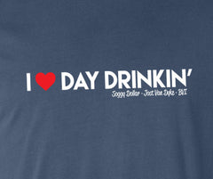 I Heart Day Drinkin' Short Sleeve T-Shirt - Soggy Dollar Comfort Colors