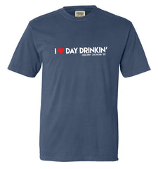 I Heart Day Drinkin' Short Sleeve T-Shirt - Soggy Dollar SMALL Comfort Colors