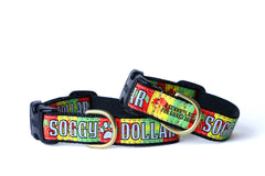Rasta Dog Collar - Soggy Dollar SMALL (9-15") Up Country