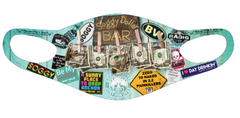 Soggy Sticker Collage Face Masks - Soggy Dollar Socks 101
