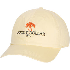 Triple Palm Lightweight BVI Hat - Soggy Dollar Soft Yellow Ahead
