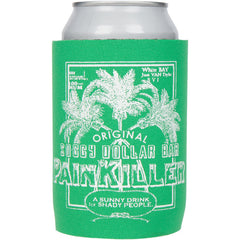 Can "Distressed Painkiller" Koozie - Soggy Dollar Green Can