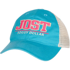 JOST Split Line Trucker Hat - Soggy Dollar Aqua Legacy