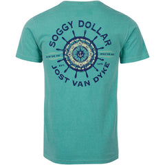 Wheel & Compass Short Sleeve T-Shirt - Soggy Dollar SMALL / Seafoam Comfort Colors