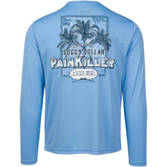 Distressed Painkiller Long Sleeve Vapor Tee - Soggy Dollar SMALL / BLUE Legacy