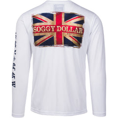British Flag Long Sleeve Vapor Tee - Soggy Dollar SMALL Legacy