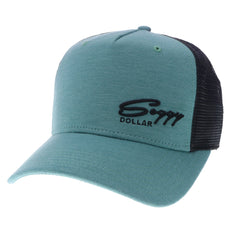 Soggy Script Roadie Trucker - Soggy Dollar Seafoam Legacy