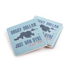 JVD Map 4 - Pack Stone Coasters - Soggy Dollar Soggy Dollar