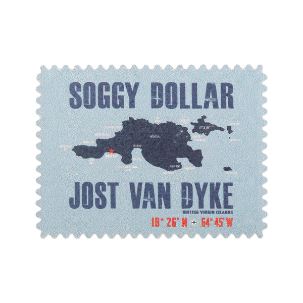 JVD Map Postage Stamp Magnet