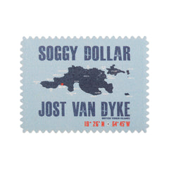 JVD Map Postage Stamp Magnet - Soggy Dollar Eagle ASAP