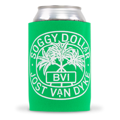 Can "Triple Palm" Koozie - Soggy Dollar GREEN Can