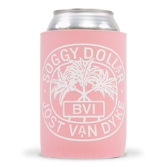 Can "Triple Palm" Koozie - Soggy Dollar PINK Can