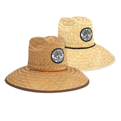 Triple Palm Straw Lifeguard Hat - Soggy Dollar Dorfman Pacific