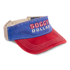 The Block Trucker Visor - Soggy Dollar Blue/Red Ahead