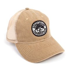 Triple Palm Rum Stamp Canvas Hat - Soggy Dollar Khaki Ahead