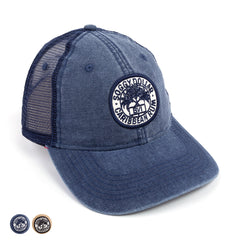 Triple Palm Rum Stamp Canvas Hat - Soggy Dollar Navy Ahead