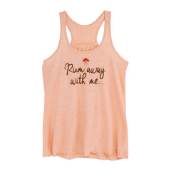 Rum Away with Me Flowy Racerback Tank - Soggy Dollar X-SMALL / PEACH Bella + Canvas