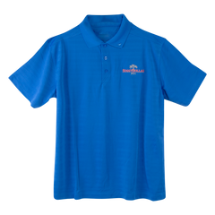 Triple Palm Performance Short Sleeve Men's Polo Shirt - Soggy Dollar SMALL / Royal Ahead