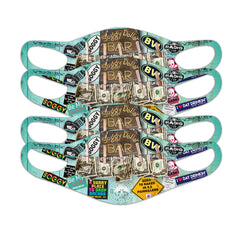 Soggy Sticker Collage Face Masks - Soggy Dollar Socks 101