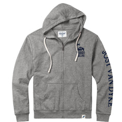 Soggy Shack Zip Hoodie - Soggy Dollar SMALL / GREY Legacy