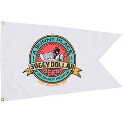 Sunny Place for Shady People Yacht Club Flag - Soggy Dollar Flag " A Sunny Place... Yacht Club Flag" Small Prestige
