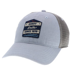 The Divide Slub Canvas Hat - Soggy Dollar Silver Trucker Legacy