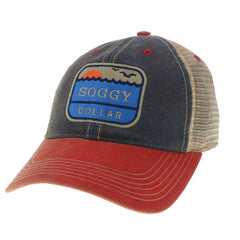 The Range Youth Trucker Hat - Soggy Dollar Navy/Scarlet Trucker Legacy