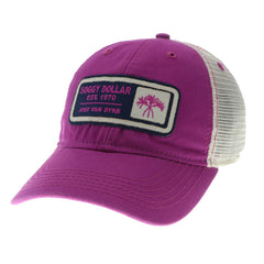 The Trophy Triple Palm Trucker Hat - Soggy Dollar Orchid Trucker Legacy