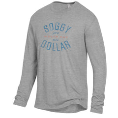 The White Bay Keeper Long Sleeve Tee - Soggy Dollar SMALL / GREY Alternative Apparel