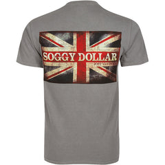British Flag Short Sleeve T-Shirt - Soggy Dollar SMALL / Gray Comfort Colors