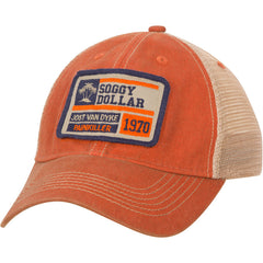 Triple Palm Custom Stamp Trucker Hat - Soggy Dollar Orange Legacy