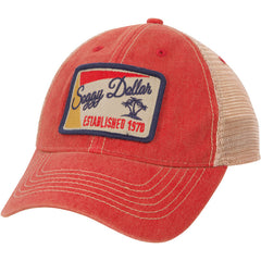 The Tag Trucker Hat - Soggy Dollar Scarlet Legacy