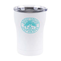 Custom 12 oz. SIC Tumbler - Soggy Dollar Hammered White Sic Tumblers