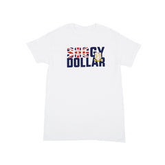 BVI Flag Short Sleeve Tee Shirt - Soggy Dollar SMALL Gildan