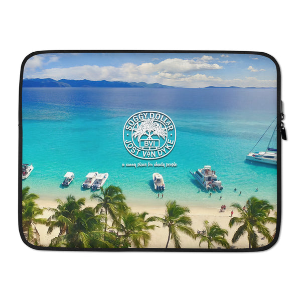 Soggy Dollar White Bay Laptop Neoprene Sleeve