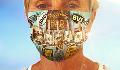 Soggy Sticker Collage Face Masks - Soggy Dollar Socks 101