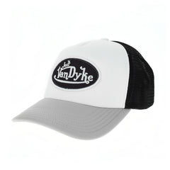 Jost Van Dyke Foam Trucker Hat - Soggy Dollar White & Grey / Black Island Fanatic