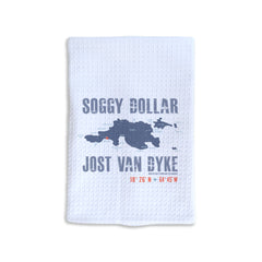 JVD Map Waffle Dish Towel - Soggy Dollar Eagle ASAP