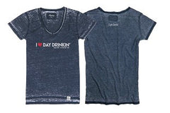 I Heart Day Drinkin' Short Sleeve V-Neck T-Shirt - Soggy Dollar Legacy