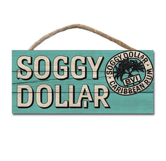 Rum Stamp Wooden Plank Hanging Sign - Soggy Dollar Legacy