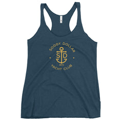 Soggy Dollar Yacht Club Women's Racerback Tank - Soggy Dollar Indigo / XS Soggy Dollar